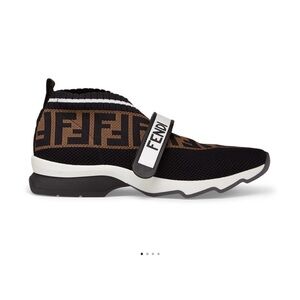Fendi Love Brown And Black Logo rockoko sneakers Size 39 /Size: 8.5